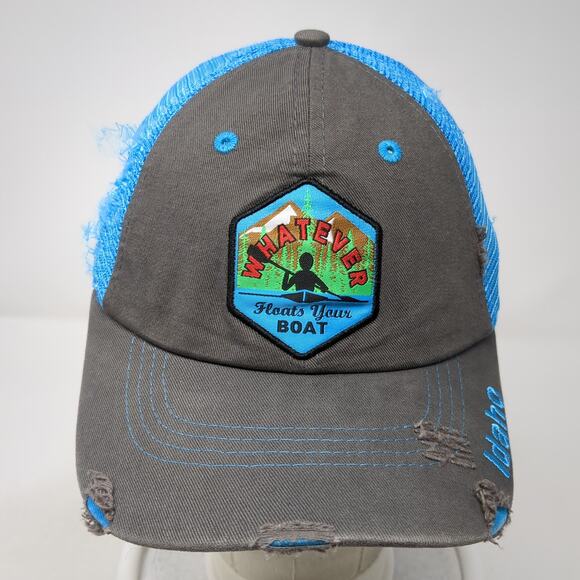 Whatever Floats Your Boat Snapback Trucker Cap Multicolor OS Mesh Back Arcadian - Picture 2 of 10